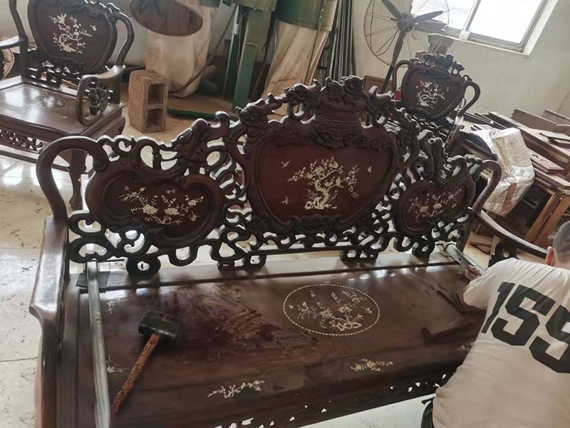 通河旧红木家具保养